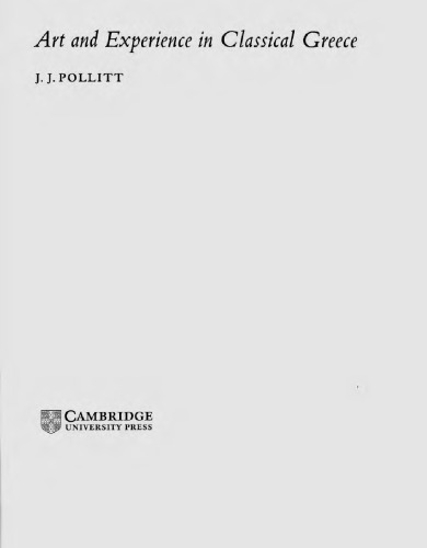 Art and Experience in Classical Greece