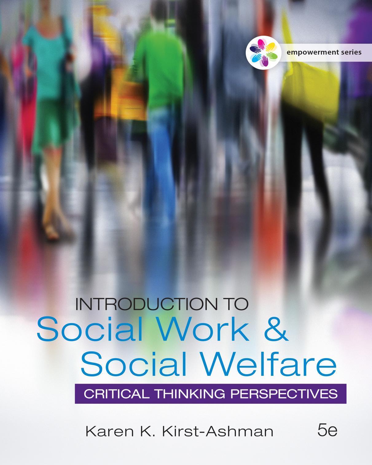 Introduction to Social Work & Social Welfare: Critical Thinking Perspectives
