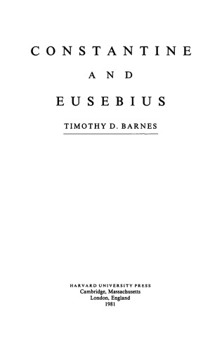 Constantine and Eusebius