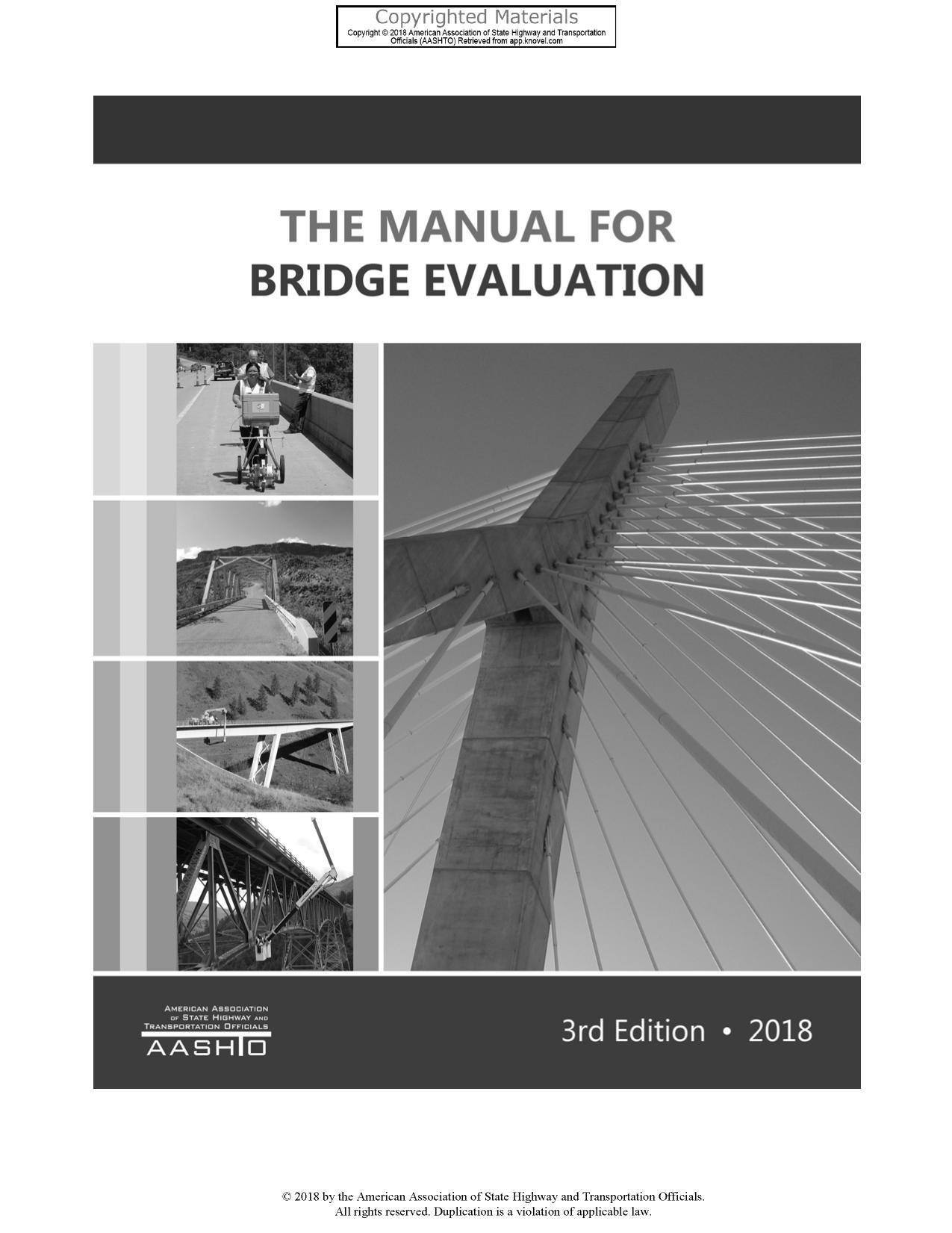 The Manual for Bridge Evaluation