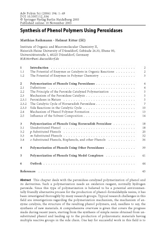 Enzyme-Catalyzed Synthesis of Polymers APS 194-29