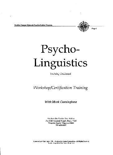 Psycho-Linguistics
