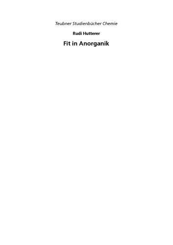Fit in Anorganik