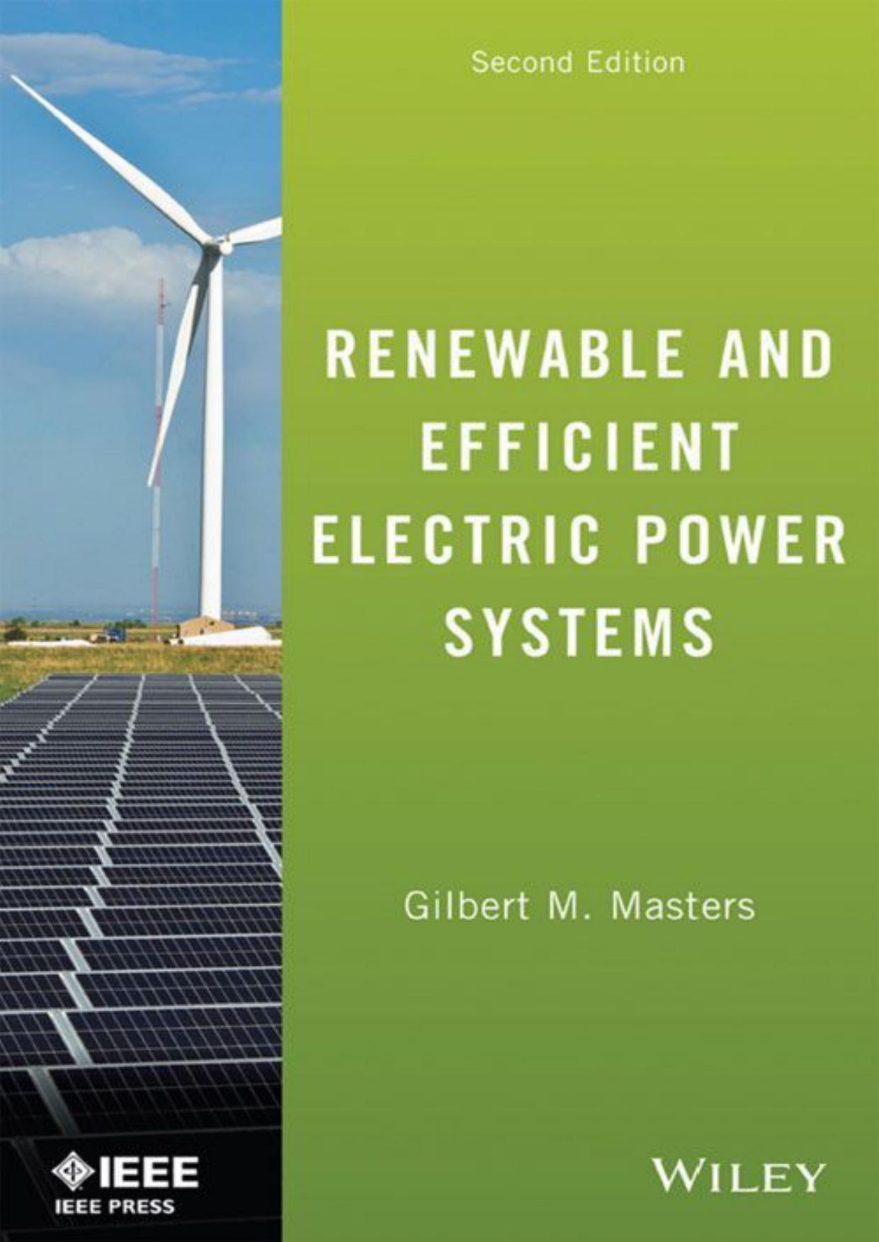 Renewable and Efficient Electric Power Systems