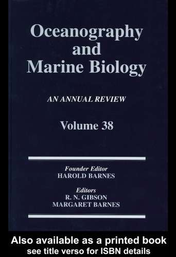 Oceanography and Marine Biology: An Annual Review