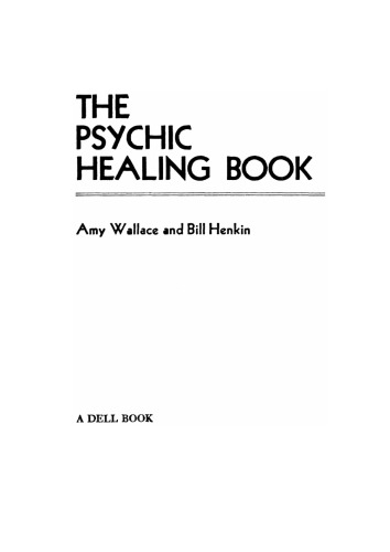 The Psychic Healing Book
