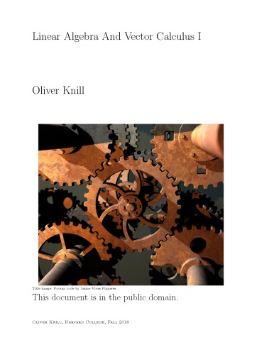 Linear Algebra and Vector Calculus