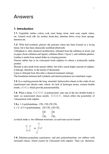 Problems Polymers. solutions