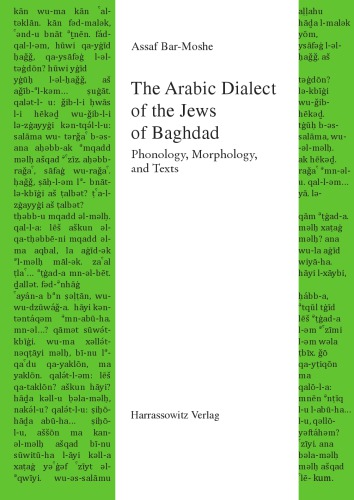 The Arabic Dialect of the Jews of Baghdad: Phonology, Morphology, and Texts