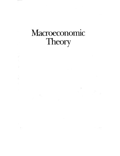 Macroeconomic Theory: A Short Course