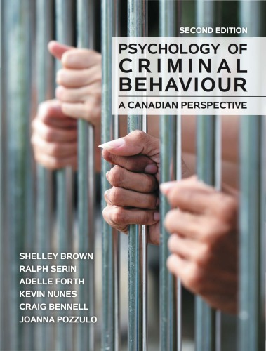 Psychology of Criminal Behaviour - A Canadian Perspective - 2nd Edition