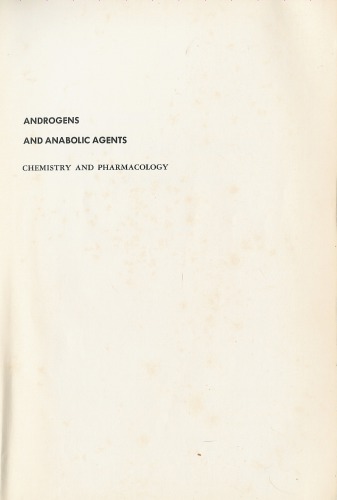 Androgene and anabolic agents