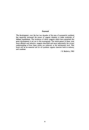 Principles of Asymmetric Synthesis