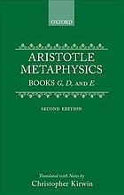 Metaphysics : books [gamma], [delta] and [epsilon]