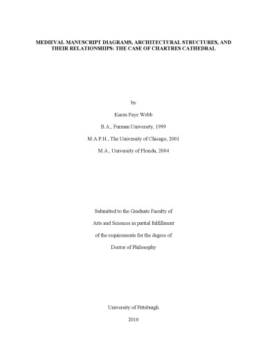 Medieval manuscript diagrams, architectural structures, and their relationships: The case of Chartres Cathedral