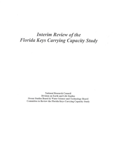 A Review of the Florida Keys Carrying Capacity Study