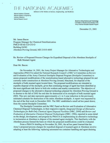 Systems and Technologies for the Treatment of Non-Stockpile Chemical Warfare Materiel