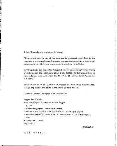 From Technological to Virtual Art