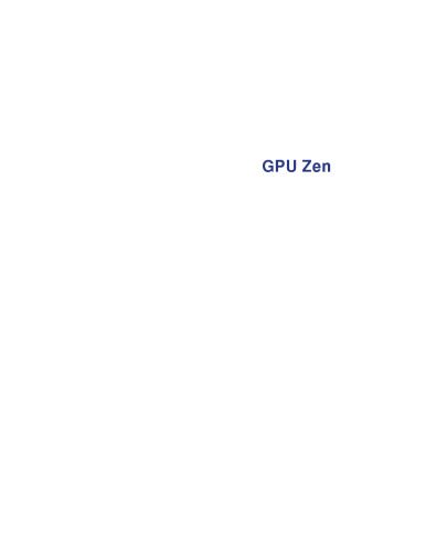 GPU Zen: Advanced Rendering Techniques