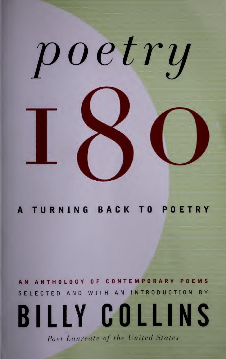 : A Turning Back to Poetry