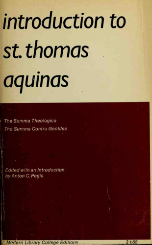 Introduction to Saint Thomas Aquinas