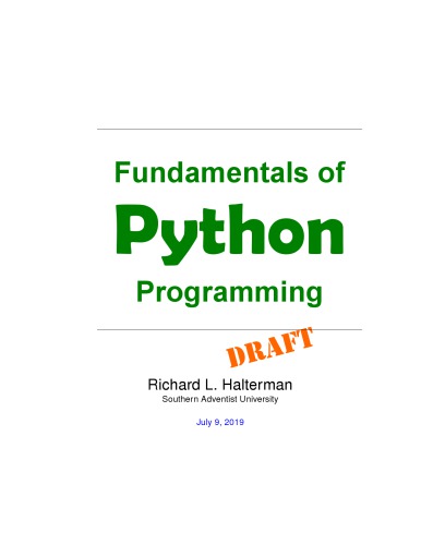 Fundamentals of Python Programming