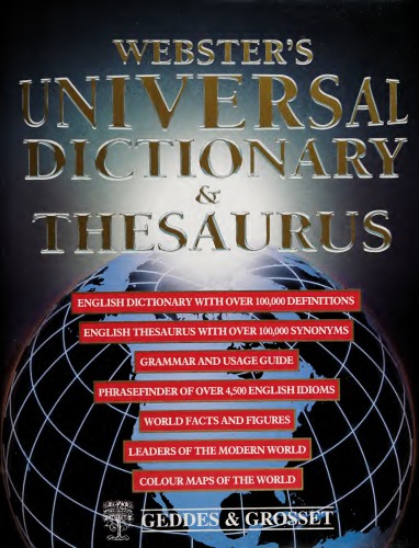 Webster’s Universal Dictionary and Thesaurus