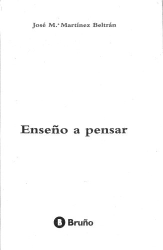 Enseño a pensar