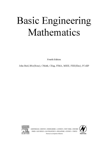 Basic Engineering Mathematics, Fourth Edition