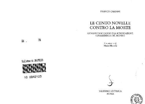 Le cento novelle contro la morte