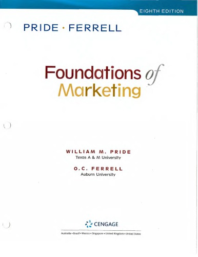 Foundations Of Marketing 8th Ed.