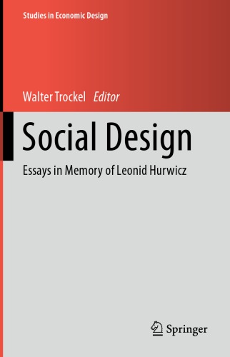 Social Design: Essays In Memory Of Leonid Hurwicz