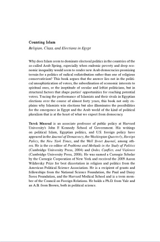 Counting Islam: Religion, Class, and Elections in Egypt (Chapter 1 only)