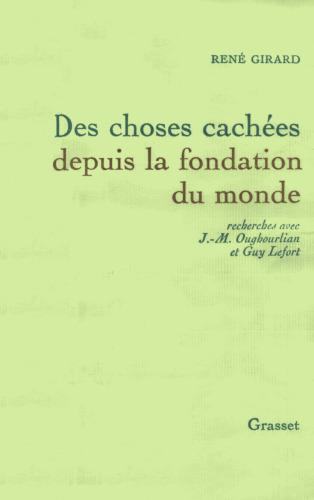 Des choses cachées depuis la fondation du monde