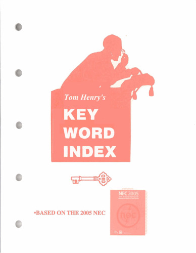 Tom Henry's Key Word Index - Based on the 1999 code