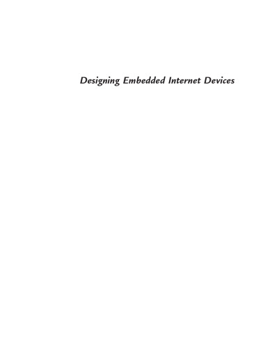 Designing Embedded Internet Devices