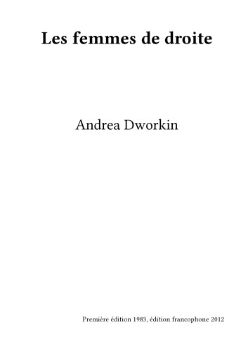 Les femmes de droite