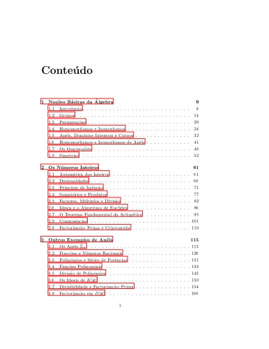 Introduction to Algebra: Portuguese version