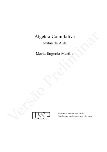 Álgebra Comutativa: Notas de Aula