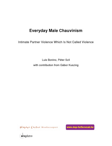 Everyday Male Chauvinism