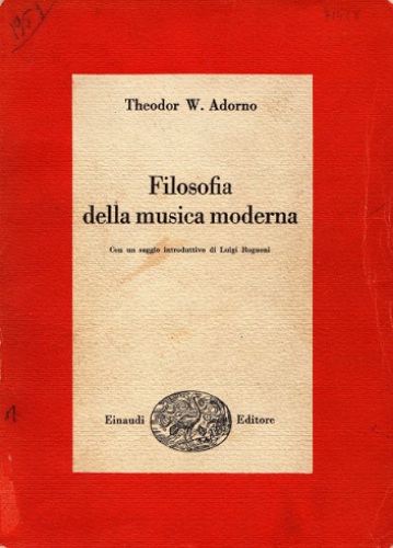 Filosofia della musica moderna.epub