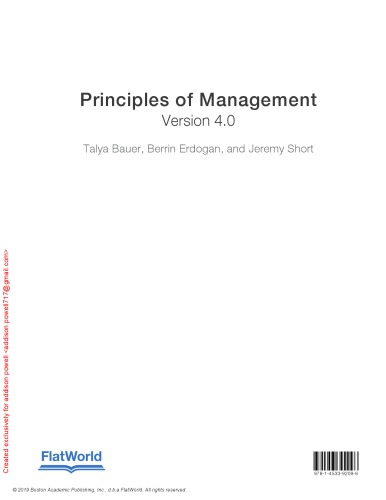 Principles of Management v. 4.0