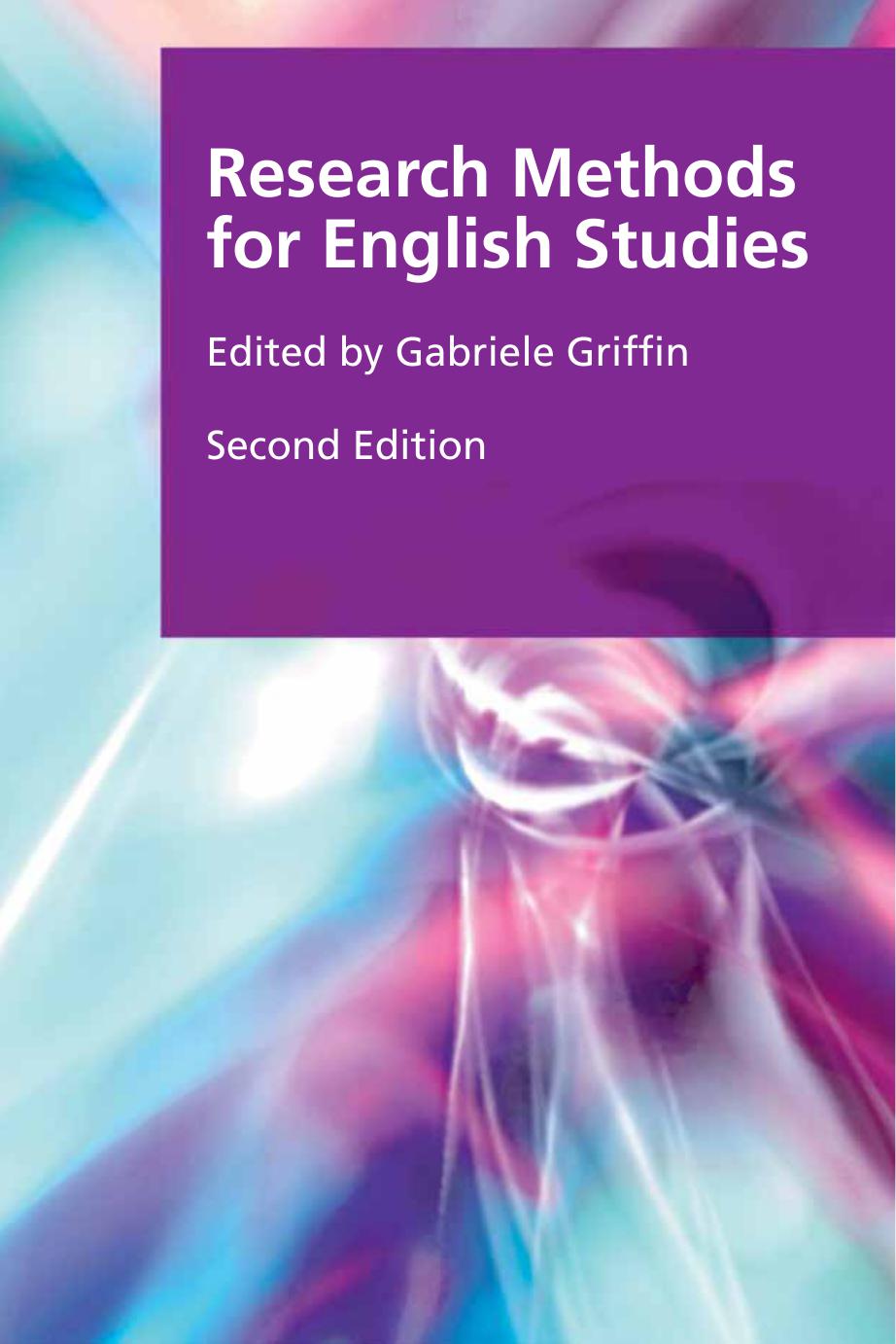 Research Methods for English Studies