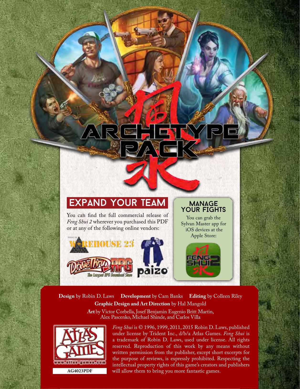 Feng Shui 2 Archetype Pack