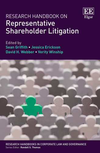 Research Handbook on Representative Shareholder Litigation