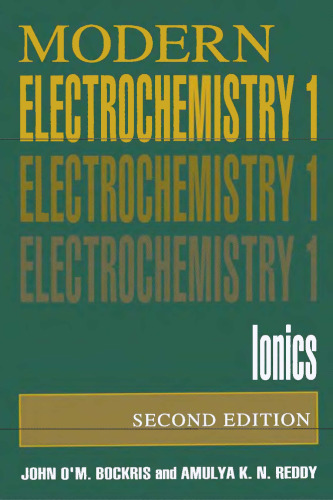 Modern Electrochemistry: Ionics