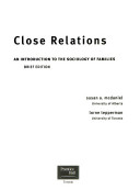 Close Relations: an Introduction to the Sociology of Families
