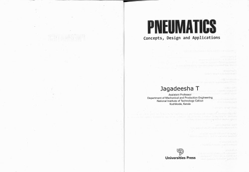 Pneumatics: Concepts design and applications