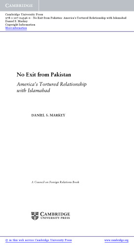 No Exit from Pakistan: America’s Tortured Relationship with Islamabad