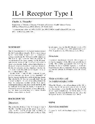 IL-1 Receptor Type I